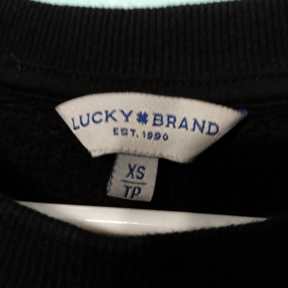 Pride Lucky Love Gender Neutral Crewneck Black Size - Picture 3 of 9